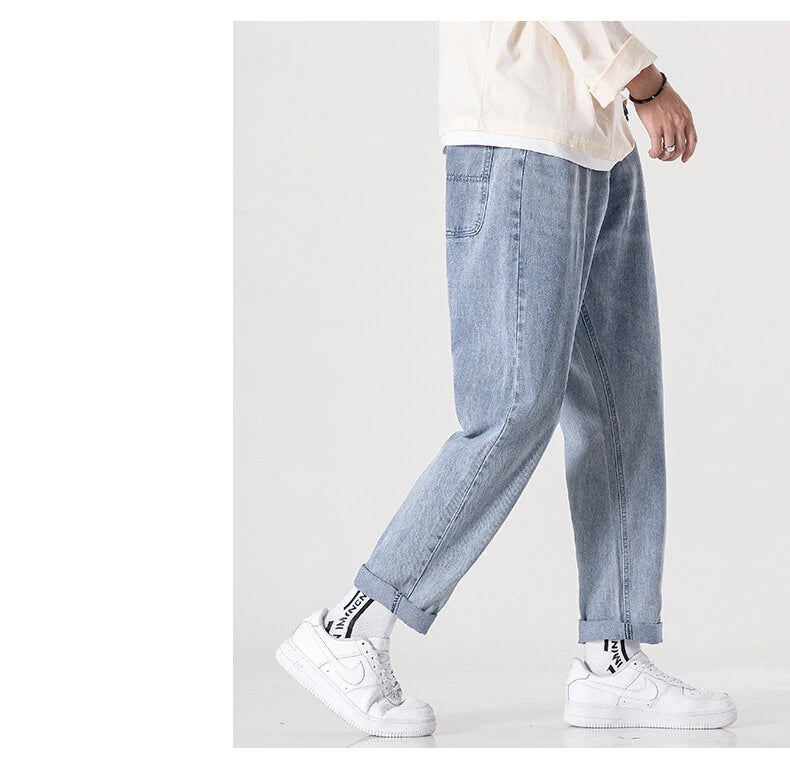 Ripped Nostalgic Denim Pants ,  - Streetwear Pants - Slick Street
