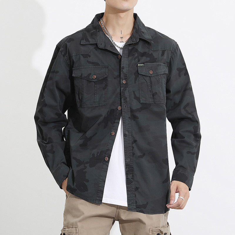 Military VSA Camouflage Shirt ,  - Streetwear Shirt - Slick Street