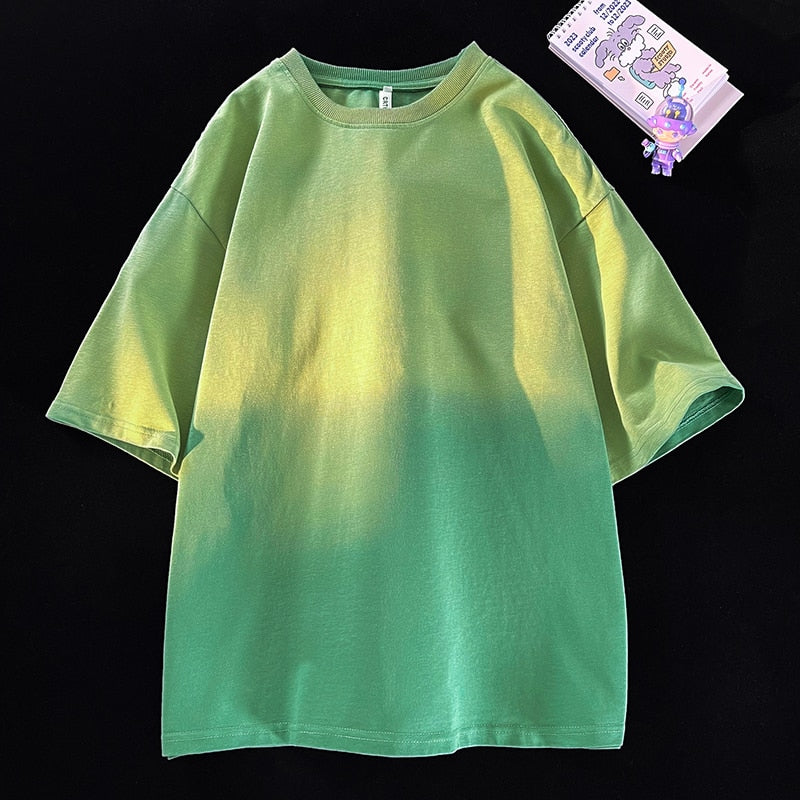 Tie-Dye Neon Green Short Sleeve