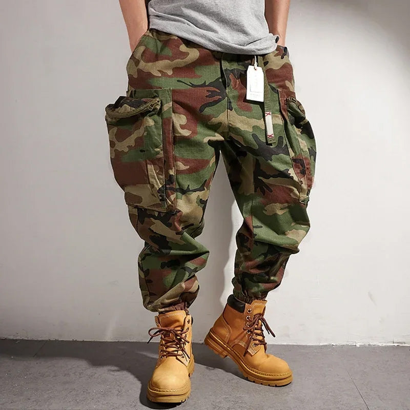 Camouflage MP21 Tactical Cargo Pants ,  - Streetwear Pants - Slick Street