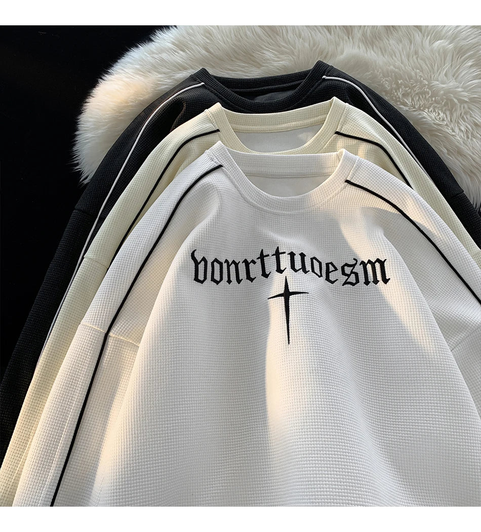 Embroidered Streetwear Vintage Sweater ,  - Streetwear Sweater - Slick Street