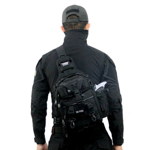 Multi Buckles Style Crossbody Bag , - Streetwear Bag - Slick Street