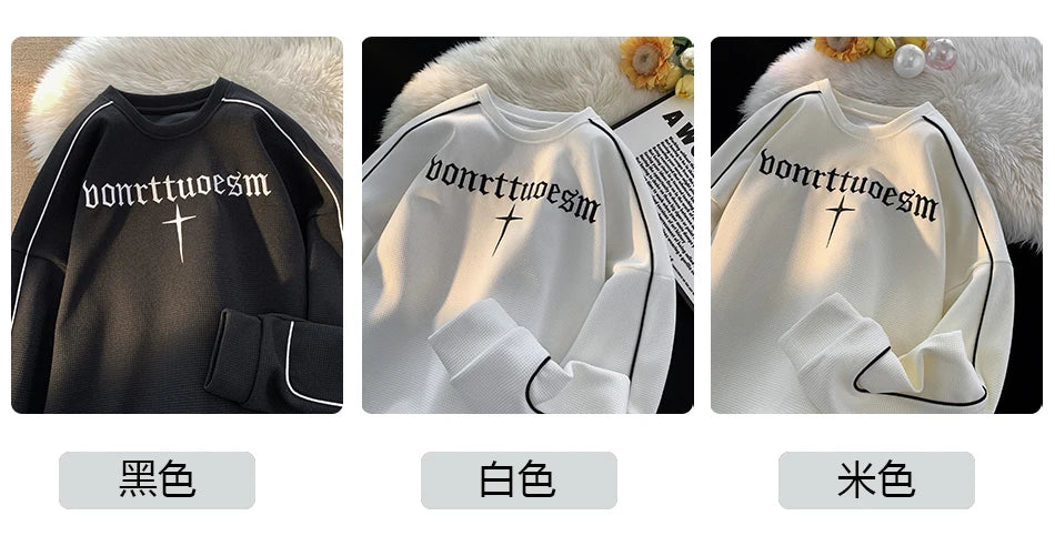 Embroidered Streetwear Vintage Sweater ,  - Streetwear Sweater - Slick Street