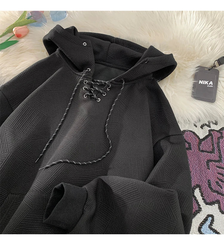 Plain Color Drawstring Style Hoodie , - Streetwear Hoodie - Slick Street