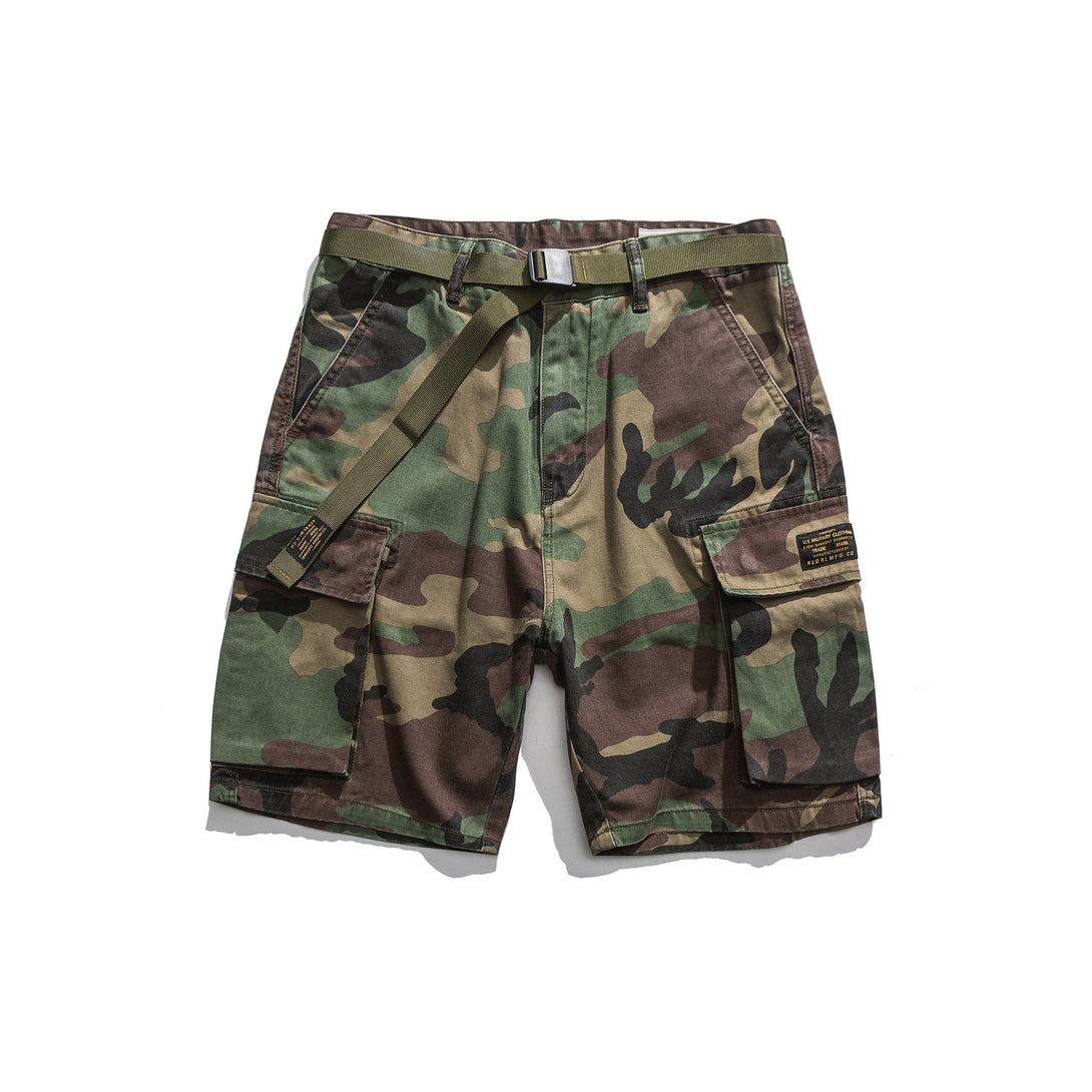 Tactical Multi-Pocket Cargo Shorts Camouflage No. 5, S - Streetwear Shorts - Slick Street