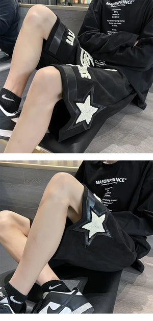 Number 66 Knee Length Shorts , - Streetwear Shorts - Slick Street