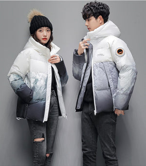 DQ Gradient Puffer Jacket ,  - Streetwear Jacket - Slick Street