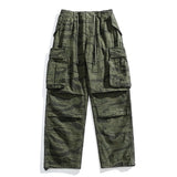 Camouflage Art Craft Cargo Pants Green, XXS - Streetwear Pants - Slick Street
