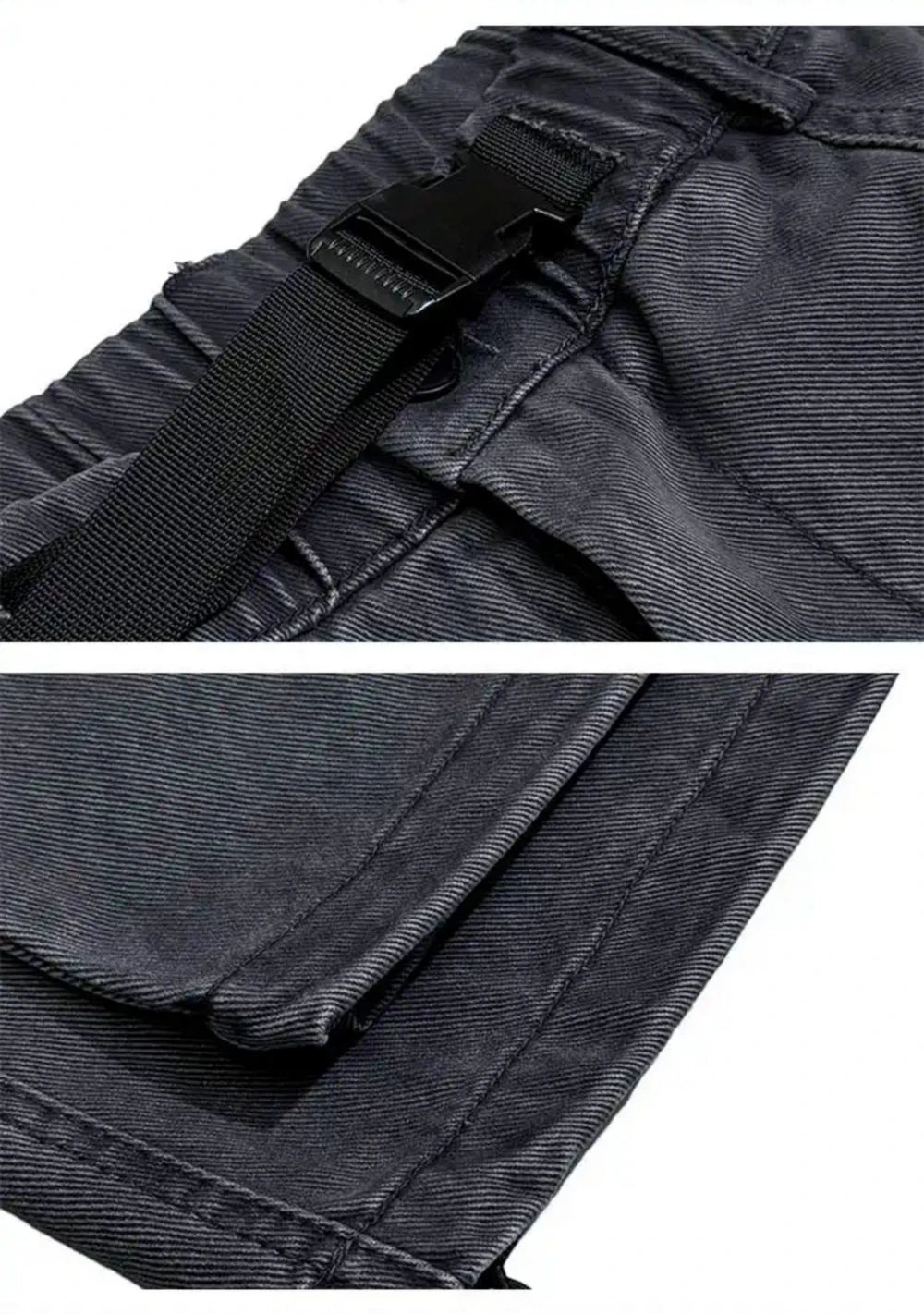 Multi-Pocket Cargo Baggy Pants , - Streetwear Pants - Slick Street