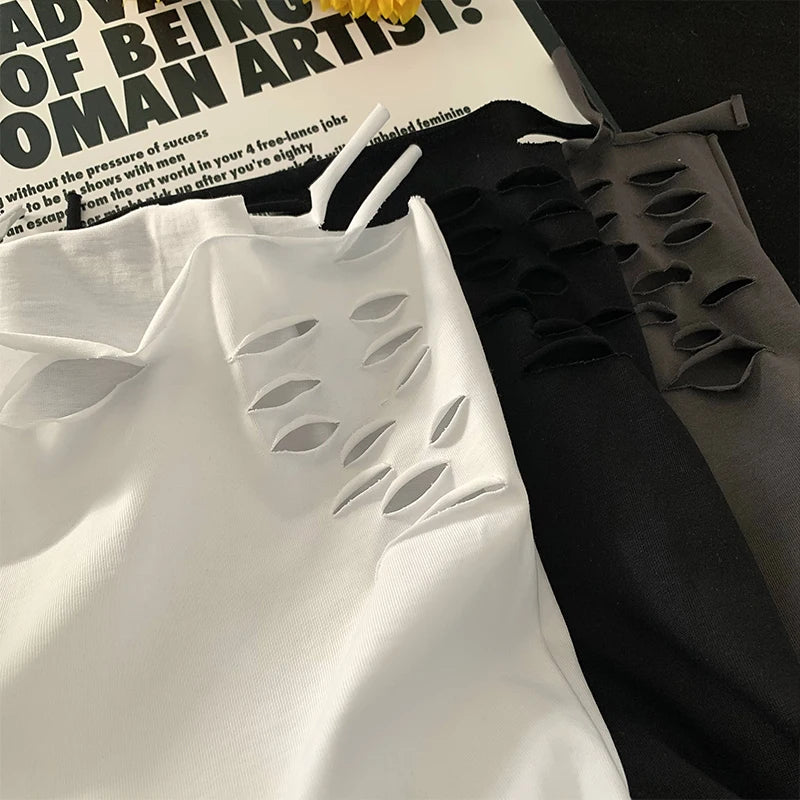 Distressed T-Shirt , - Streetwear T-Shirt - Slick Street