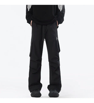 Ankle Length Half Zipper Pants , - Streetwear Pants - Slick Street