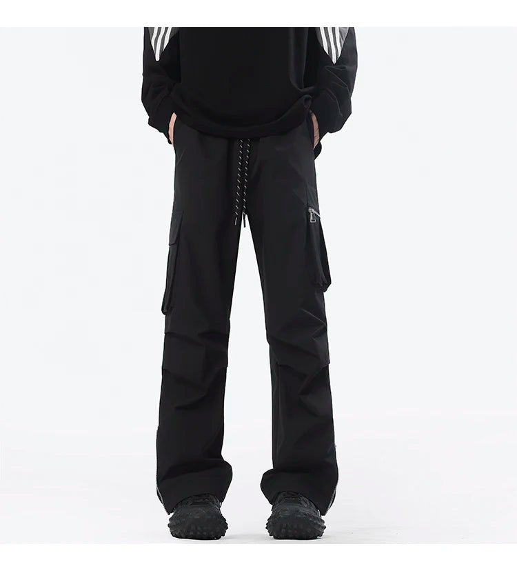 Ankle Length Half Zipper Pants , - Streetwear Pants - Slick Street