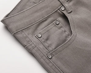 Solid Color Multi Pockets Denim Pants ,  - Streetwear Pants - Slick Street