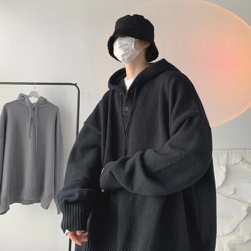 Solid Color Knitwear Pullover Hoodie ,  - Streetwear Hoodie - Slick Street
