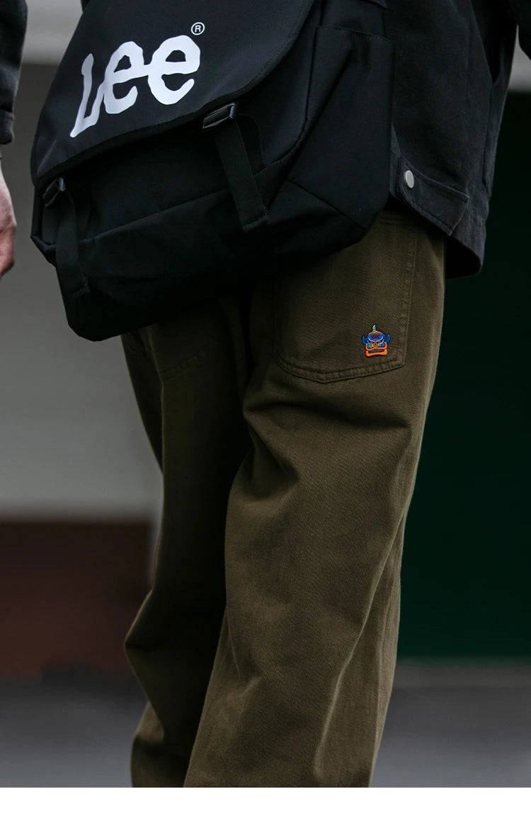 Casual Straight-Leg Trousers , - Streetwear Pants - Slick Street