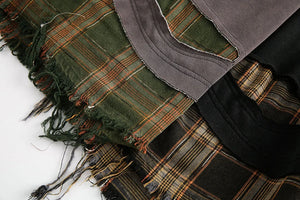 SP Two Pieces Plaid Pullover Sweatshirt , - Streetwear Sweatshirts - Slick Street