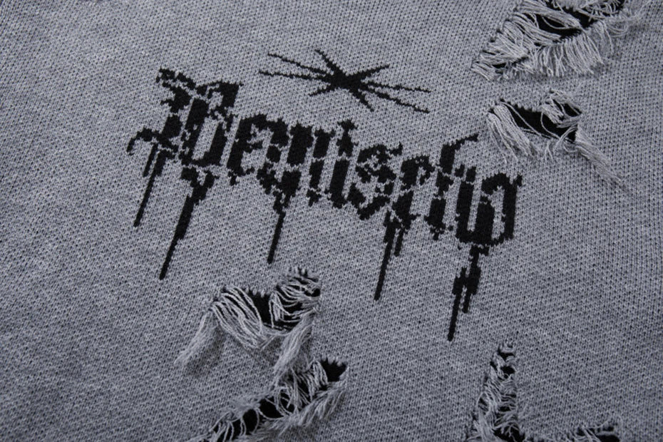 RA Distressed Sweatshirt , - Streetwear Sweatshirts - Slick Street