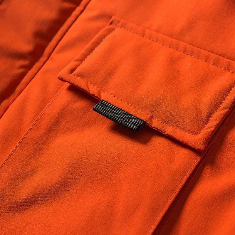 Multi Pockets Mask Style Parka Jacket ,  - Streetwear Jacket - Slick Street