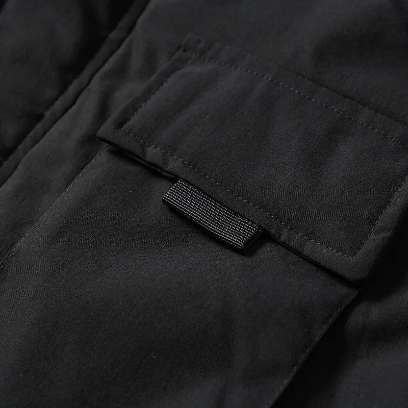 Multi Pockets Mask Style Parka Jacket ,  - Streetwear Jacket - Slick Street