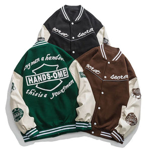 Secret Hands-Ome Button Up Reglan Sleeve Jacket , - Streetwear Jacket - Slick Street