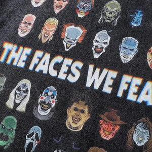 The Faces We Fear Dusty Color O-Neck T-Shirt , - Streetwear T-Shirts - Slick Street