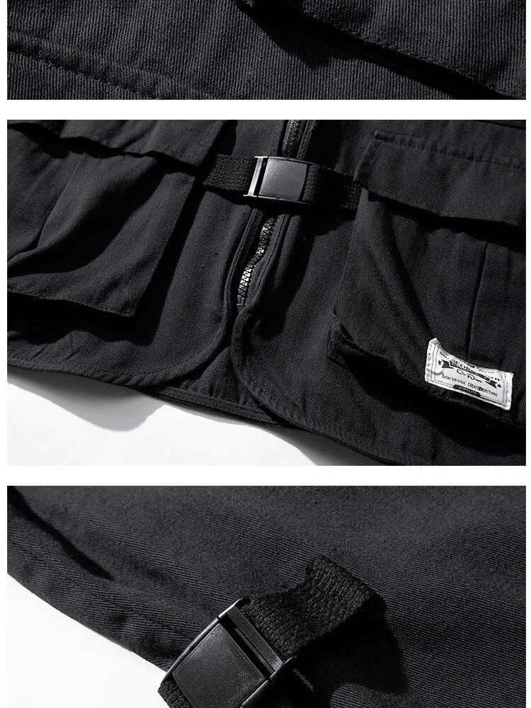 Multi-Pockets Fishing Vest Camping ,  - Streetwear Vest - Slick Street