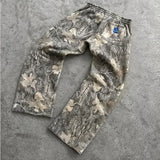 Camouflage Maple Leaves Pattern Pants M, Camouflage - Streetwear Pants - Slick Street