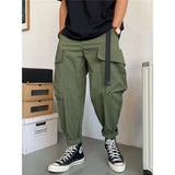 Harem Oversized Pocket Style Pants Army Green, XS - Streetwear Pants - Slick Street