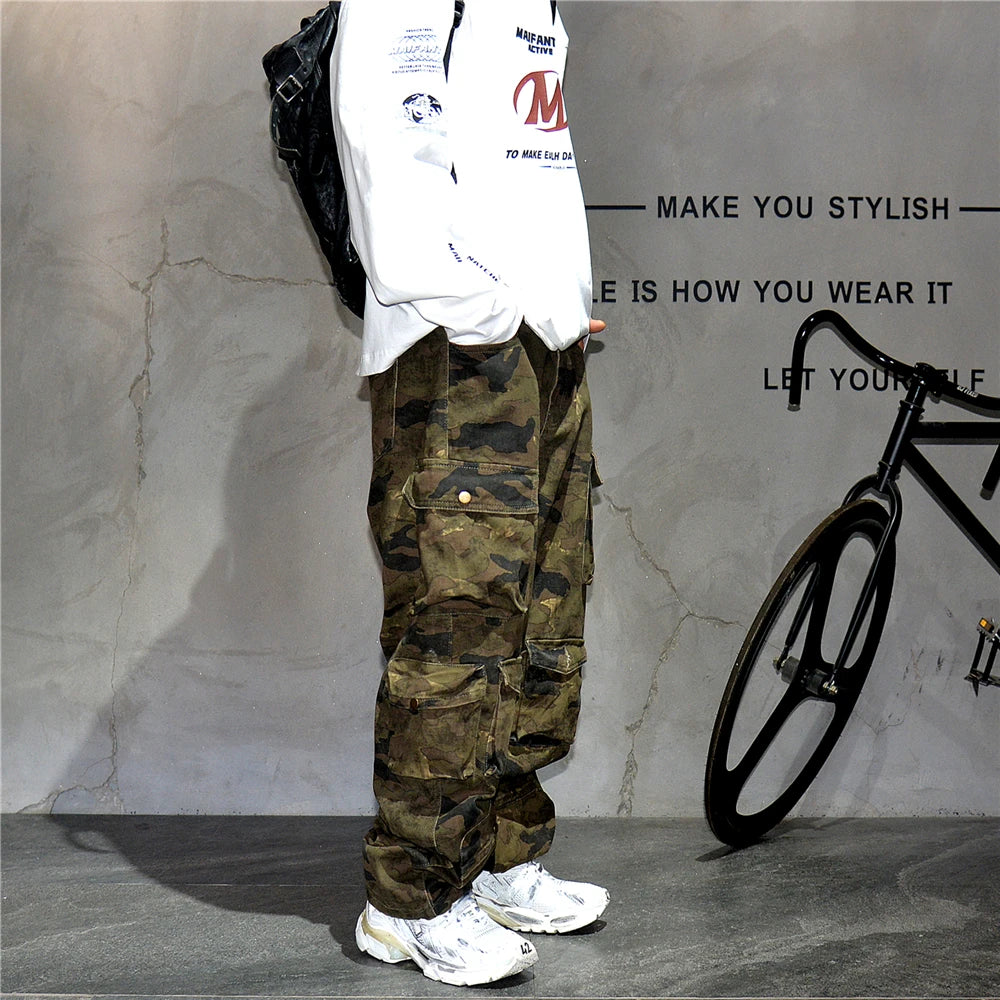 Jungle T24 Camo Cargo Pants , - Streetwear Pants - Slick Street