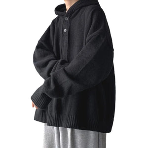Solid Color Knitwear Pullover Hoodie ,  - Streetwear Hoodie - Slick Street