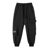 Tactical Cargo Multi pocket Pants Black, M - Streetwear Pants - Slick Street