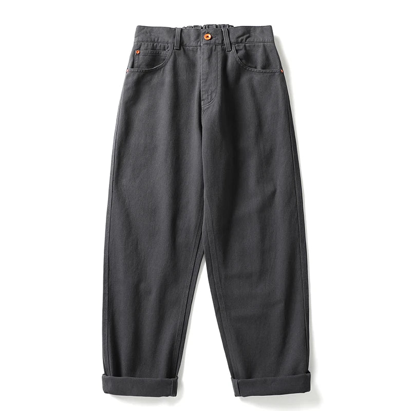 Casual Straight-Leg Trousers Dark gray, XS - Streetwear Pants - Slick Street