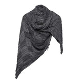 Ripped Design Round Neck Scarf Black, One Size - Streetwear Accessories - Slick Street