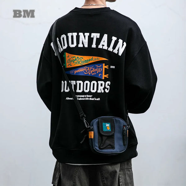 Adventure Mountain Outdoor Pullover Sweatshirt ,  - Streetwear  - Slick Street