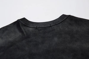 Tie-Die Metal Star Ripped T-Shirt , - Streetwear T-Shirts - Slick Street