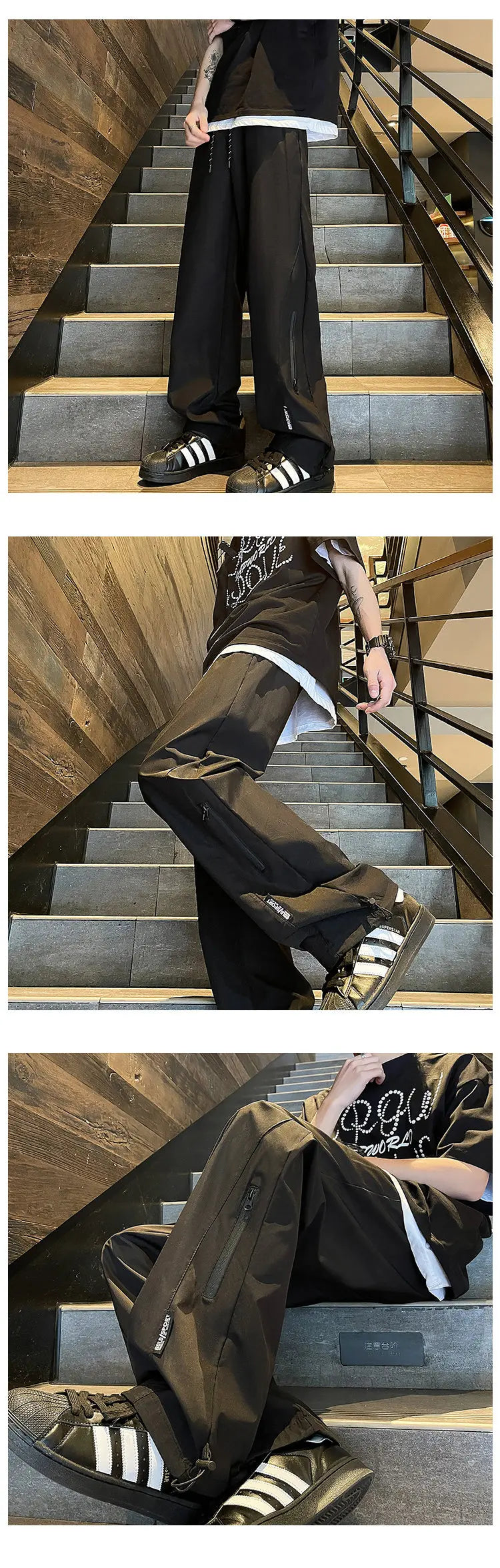 BK26 Nylon Pants ,  - Streetwear Pants - Slick Street