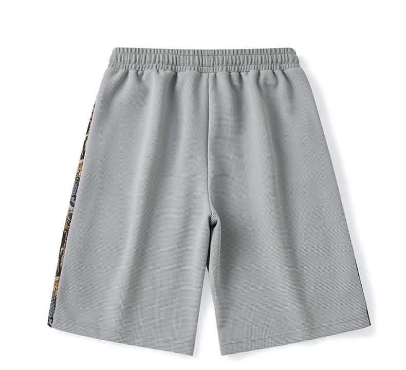 Bear Embroidery Shorts , - Streetwear Shorts - Slick Street