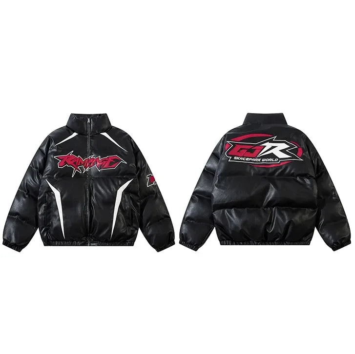 Slick 'Rampage' Puffer Jacket Black, S - Streetwear Jacket - Slick Street