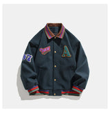 97 Number Baseball Slim Fit Bomber Jacket Green, XS - Streetwear Jacket - Slick Street