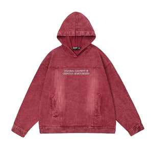 Vegorrs Garment Pullover Hoodie Red, XS - Streetwear Hoodie - Slick Street