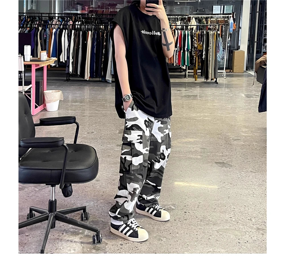 Snow X1 Camo Cargo Pants ,  - Streetwear Cargo Pants - Slick Street