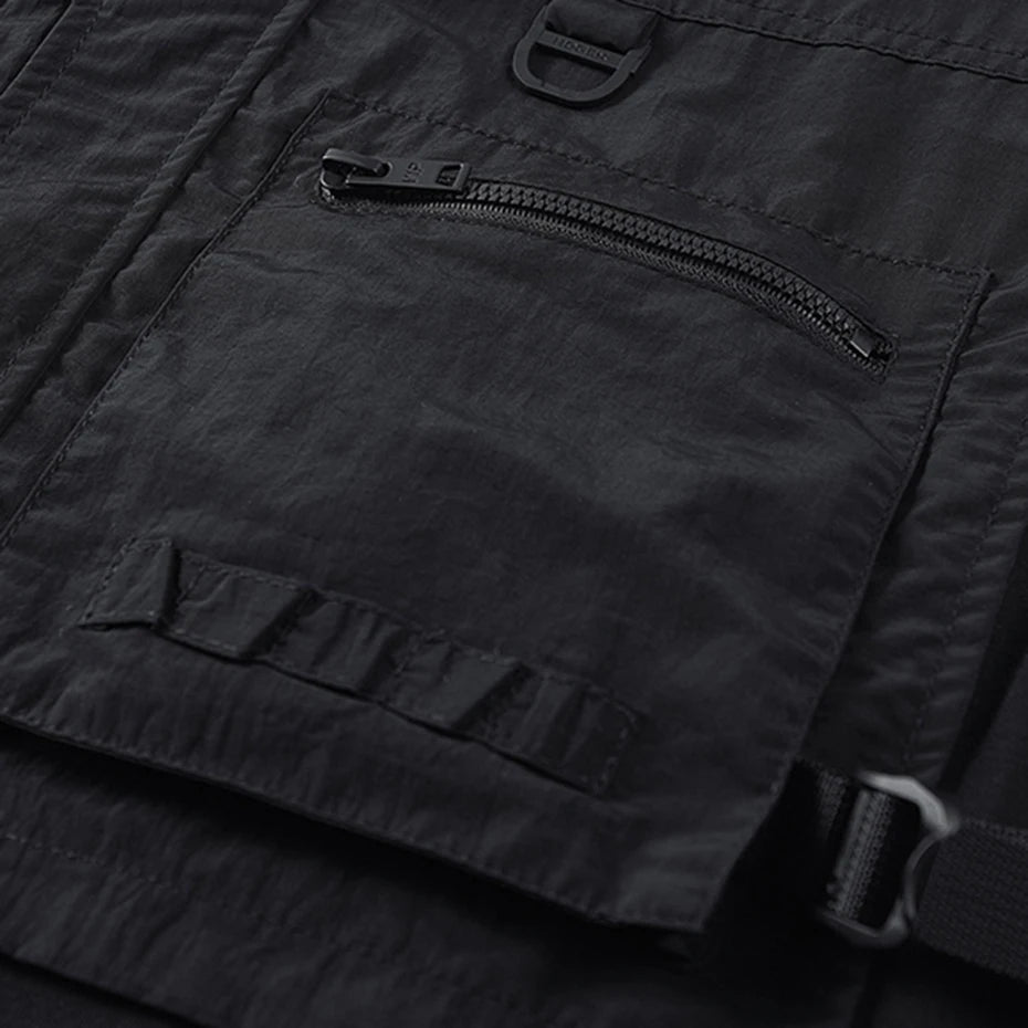 Tech Half Vest T-Shirt , - Streetwear T-Shirt - Slick Street