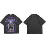 MADE EXTREME Electrify Polygraphy Loose T-Shirt Grey, M - Streetwear T-Shirts - Slick Street