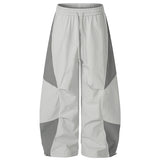 Sport Wide Leg Joggers gray, S - Streetwear Joggers - Slick Street
