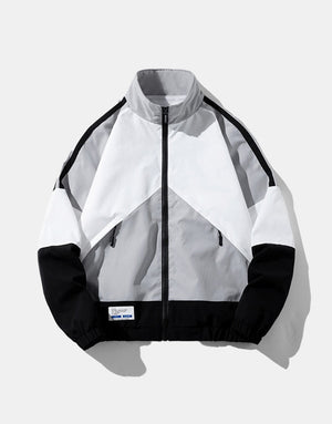 Achromatic Shade Plot Jacket ,  - Streetwear Jacket - Slick Street