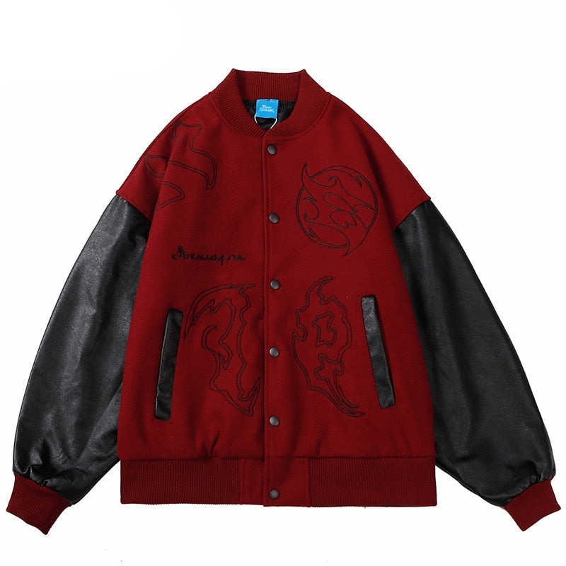 AESUAPRE Variant Symbol Button Up Jacket ,  - Streetwear Jacket - Slick Street