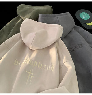 Malk Up Trend Suede Hoodie , - Streetwear Hoodie - Slick Street