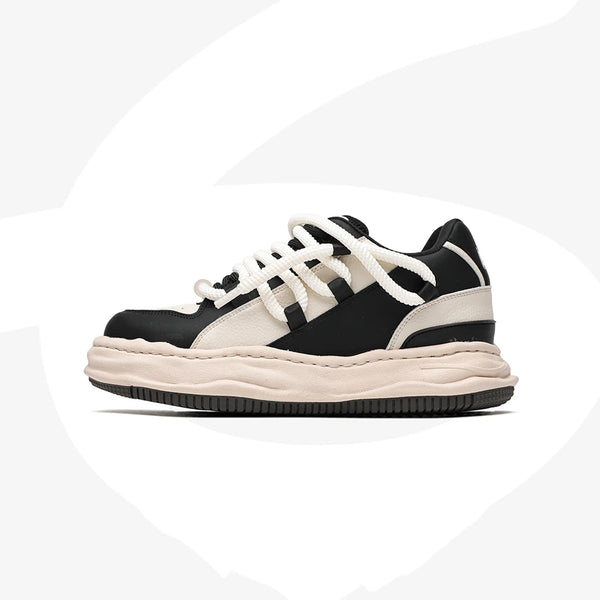 AMIY Shoes Beige Black, 36 - Streetwear Footwear - Slick Street