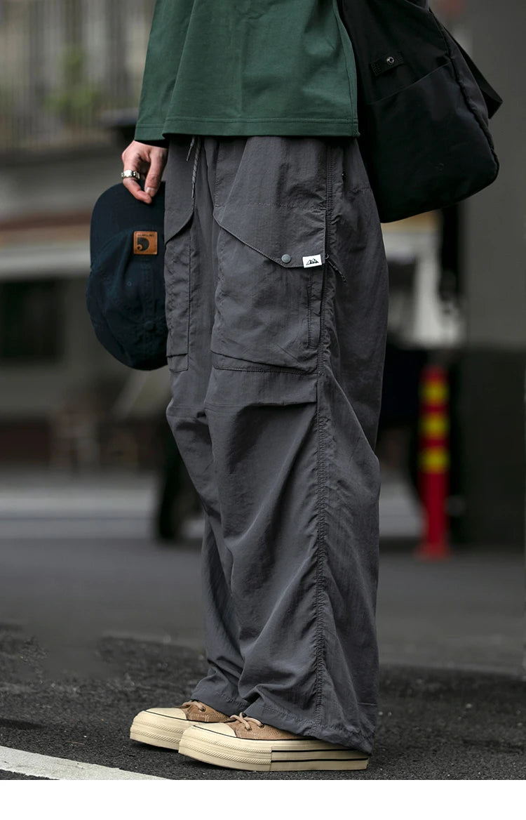 Waterproof Nylon Cargo Pants , - Streetwear Cargo Pants - Slick Street