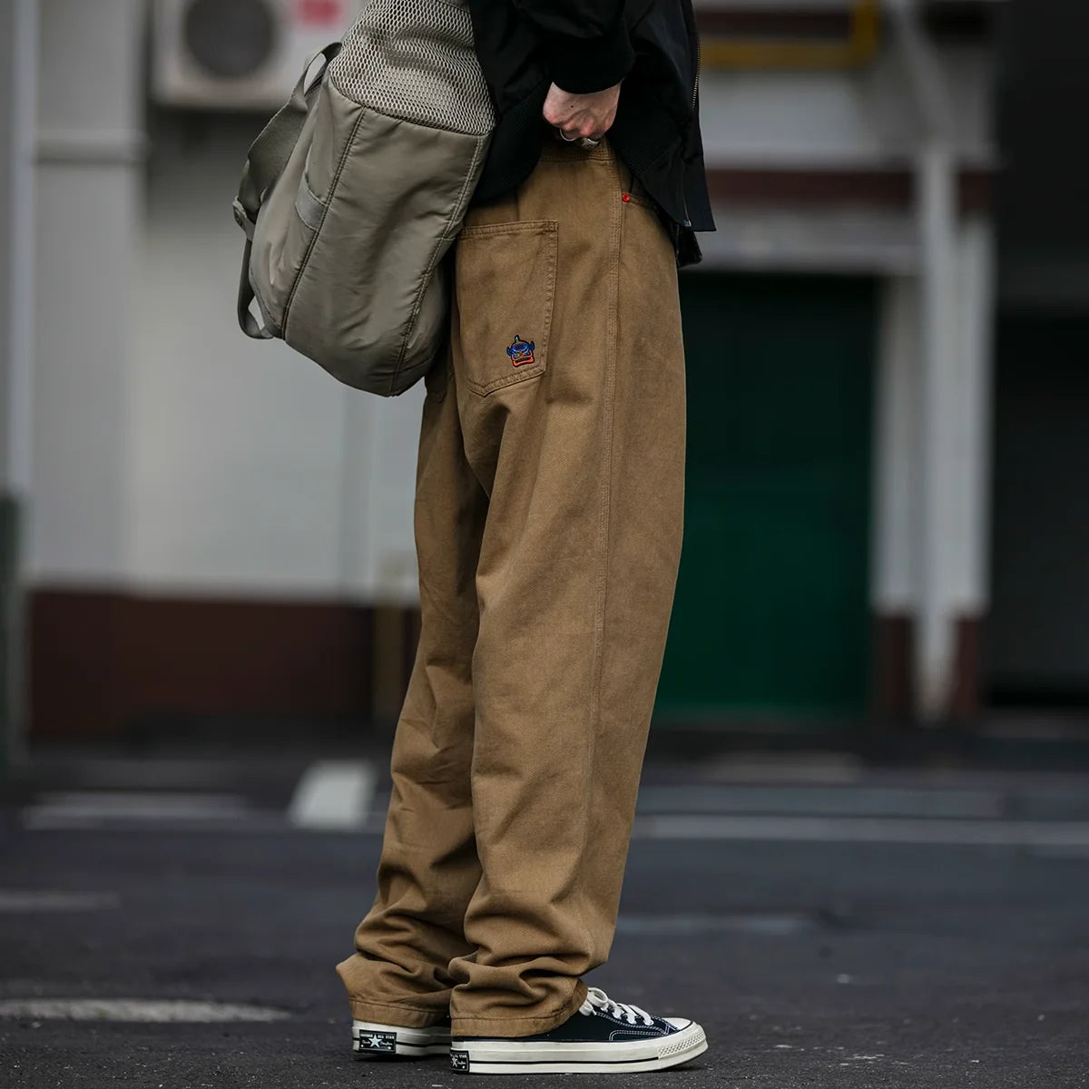 Casual Straight-Leg Trousers , - Streetwear Pants - Slick Street